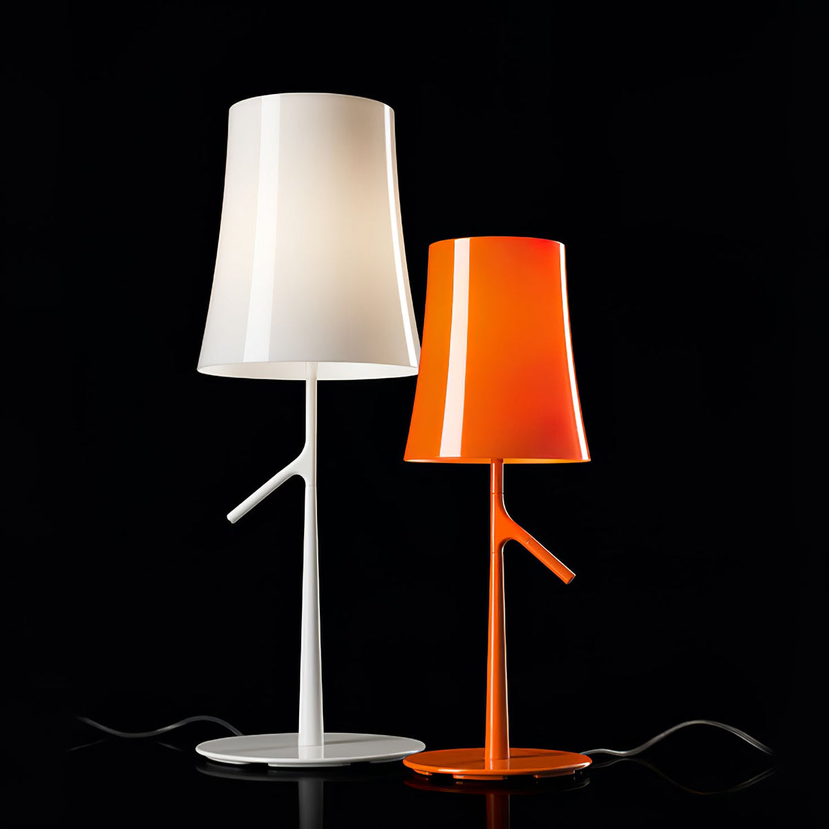 Birdie Table Lamp – Contemporary Botanical Iron Table & Accent Light