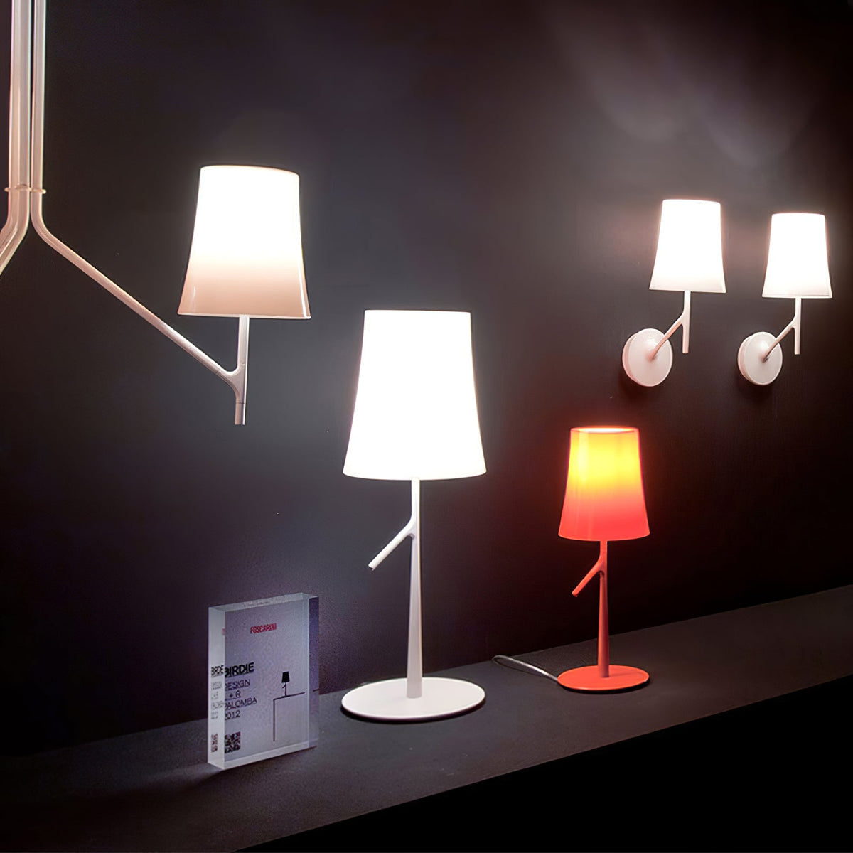 Birdie Table Lamp – Contemporary Botanical Iron Table & Accent Light