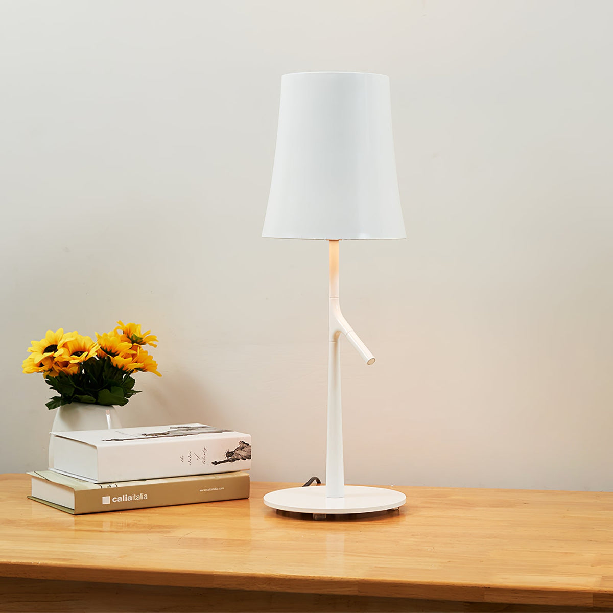 Birdie Table Lamp – Contemporary Botanical Iron Table & Accent Light