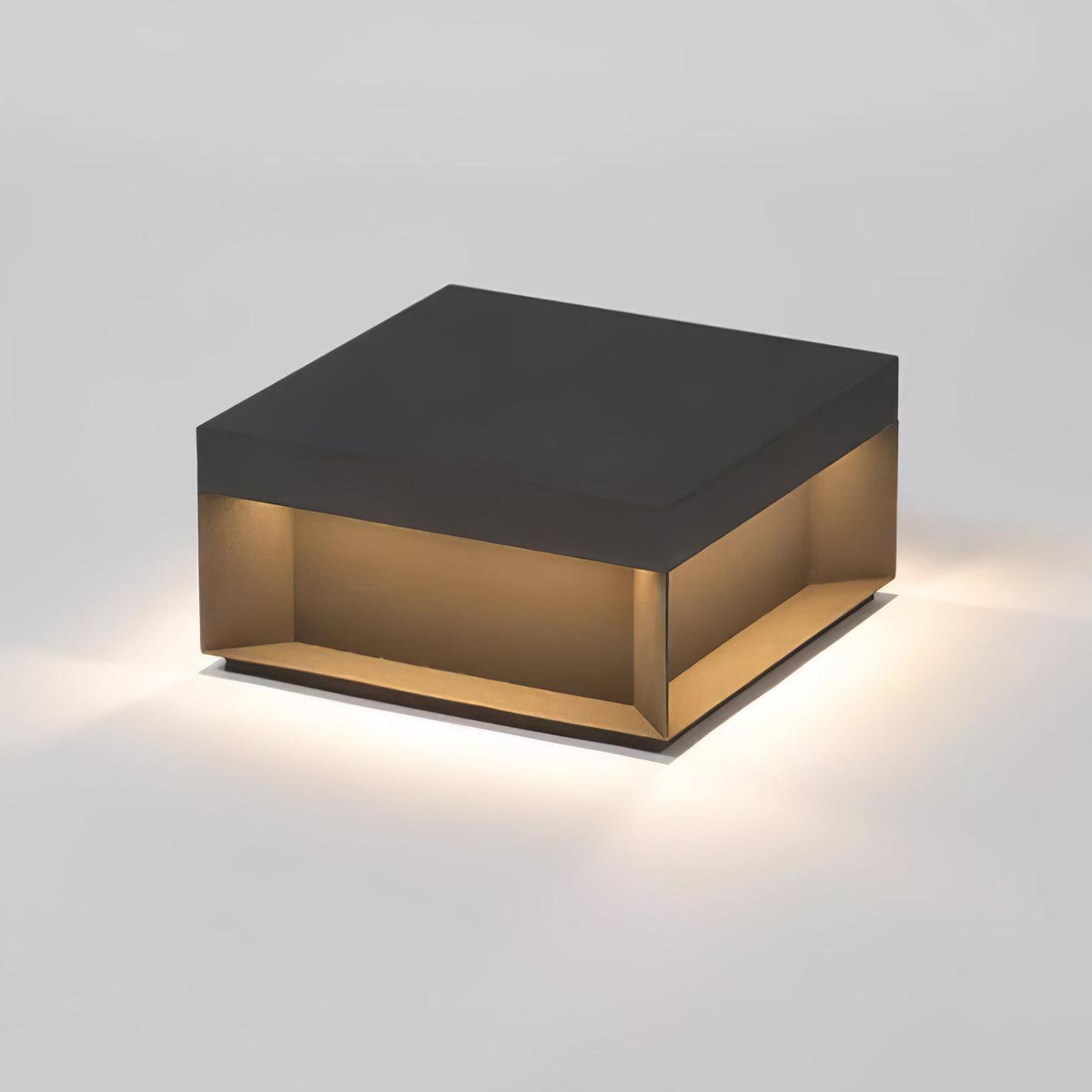Black Box Outdoor Post Light – IP65 Waterproof Geometric Landscape & Pillar Light