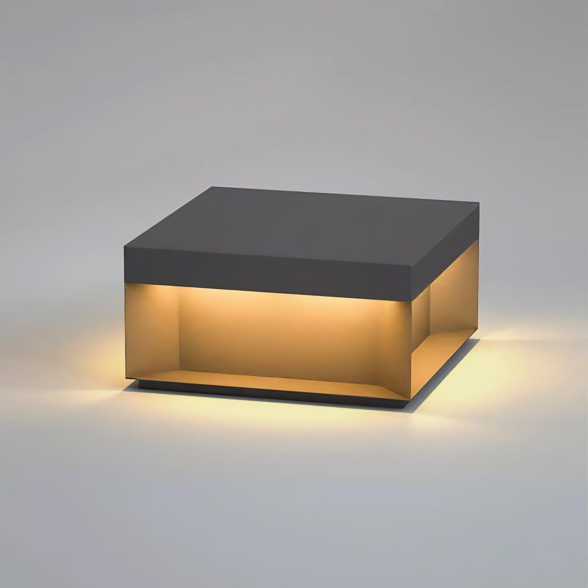 Black Box Outdoor Post Light – IP65 Waterproof Geometric Landscape & Pillar Light