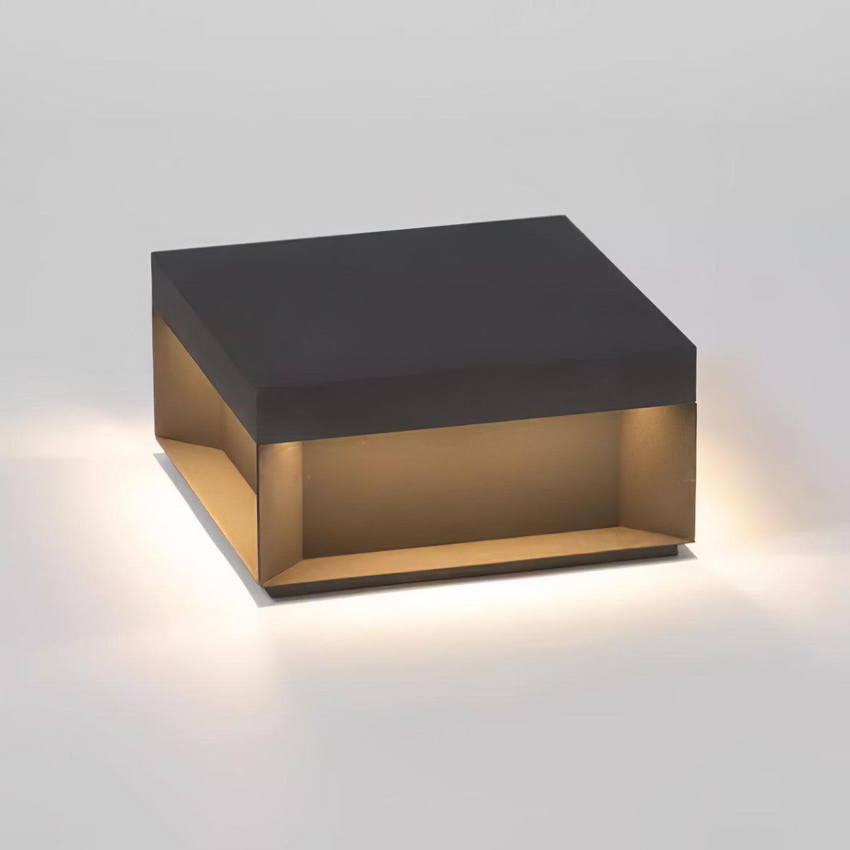 Black Box Outdoor Post Light – IP65 Waterproof Geometric Landscape & Pillar Light