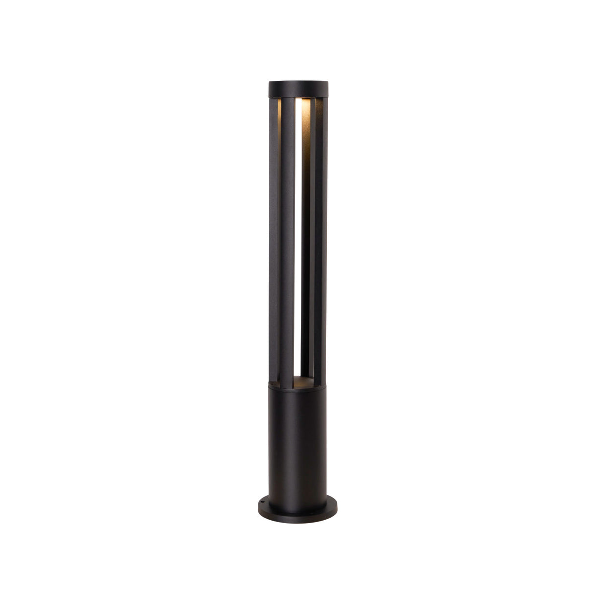 Black Cylindrical Garden Outdoor Light – IP65 Waterproof Aluminum Landscape Bollard