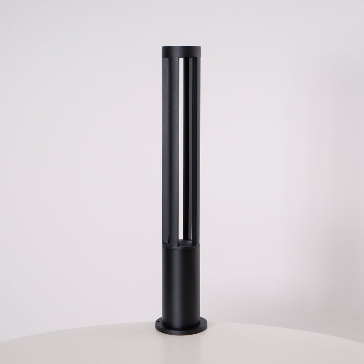 Black Cylindrical Garden Outdoor Light – IP65 Waterproof Aluminum Landscape Bollard