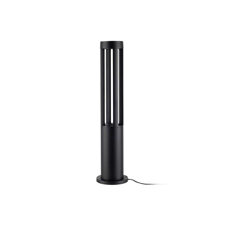 Black Cylindrical Garden Outdoor Light – IP65 Waterproof Aluminum Landscape Bollard