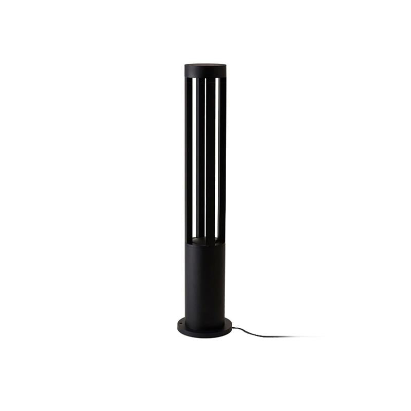 Black Cylindrical Garden Outdoor Light – IP65 Waterproof Aluminum Landscape Bollard