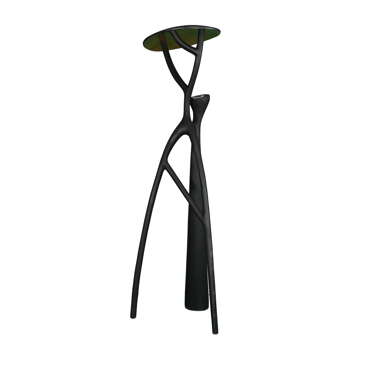 Black Sculpture Floor Lamp – Scandinavian Organic Fiberglass Floor Light