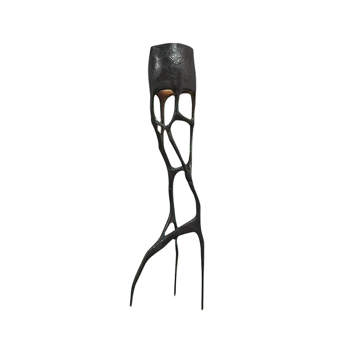 Black Tree Sculpture Floor Lamp – Gothic-Inspired Organic Resin Floor Light