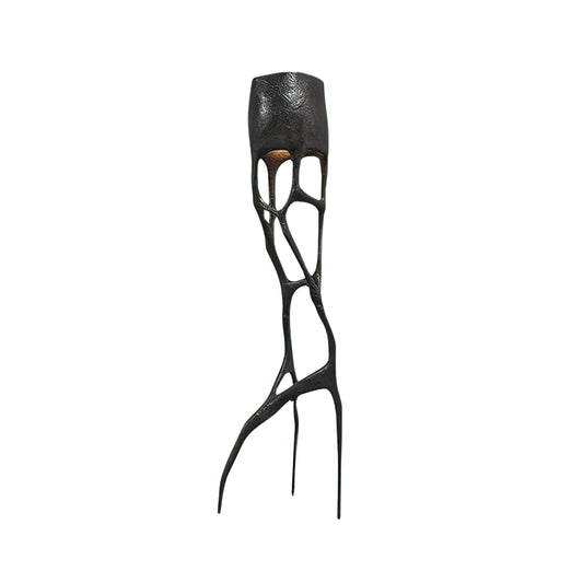 Black Tree Sculpture Floor Lamp – Gothic-Inspired Organic Resin Floor Light