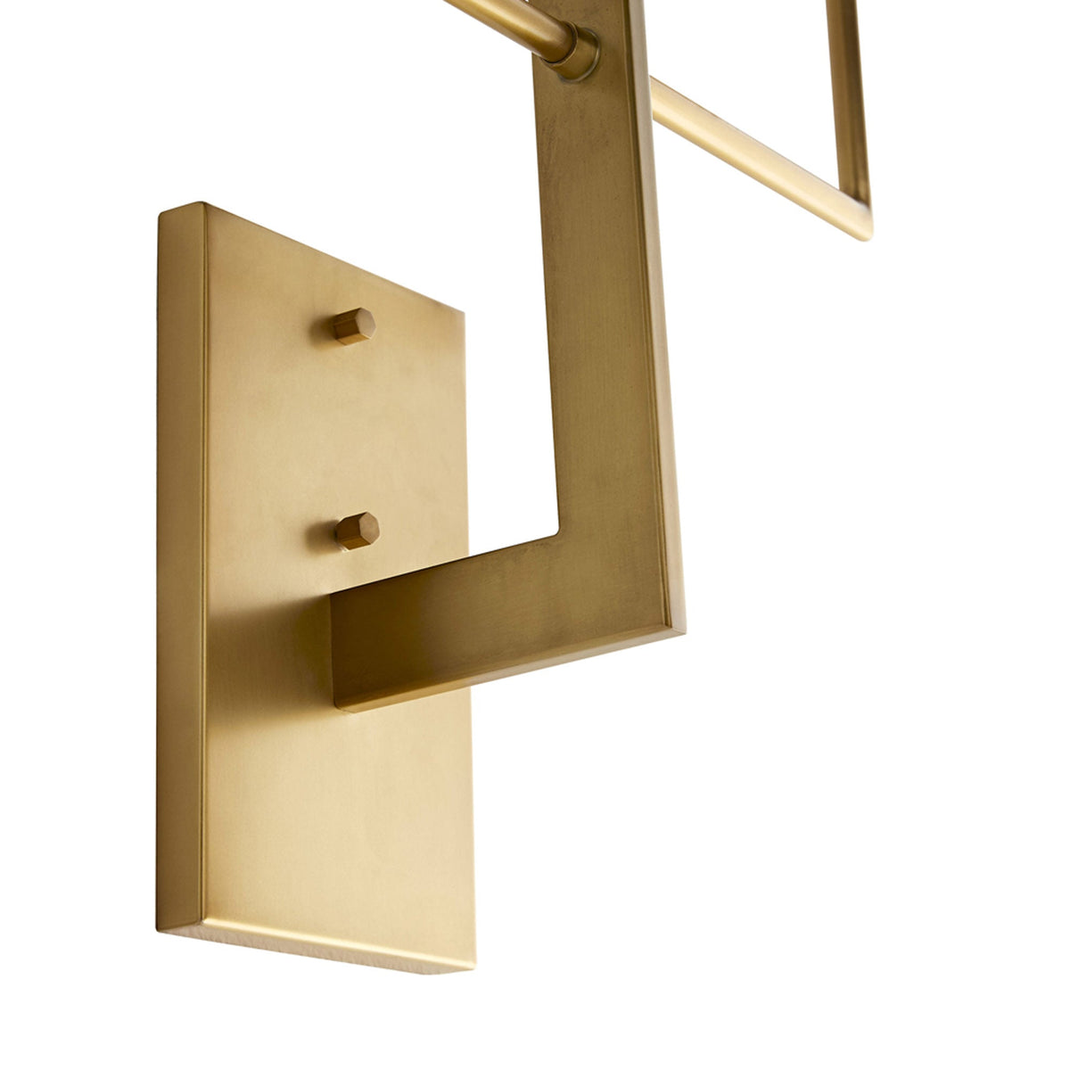Blade Wall Lamp – Architectural Brass Blade & Dual Linen Cylindrical Wall Sconce