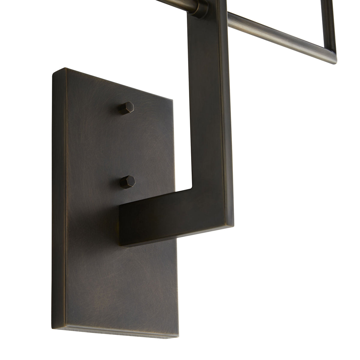 Blade Wall Lamp – Architectural Brass Blade & Dual Linen Cylindrical Wall Sconce
