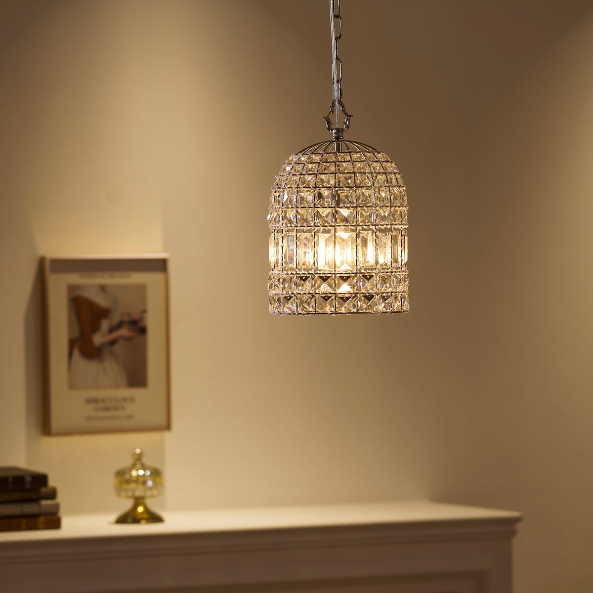 Blanca Crystal Pendant Lamp – Versailles-Inspired Crystal & Metal Pendant Light