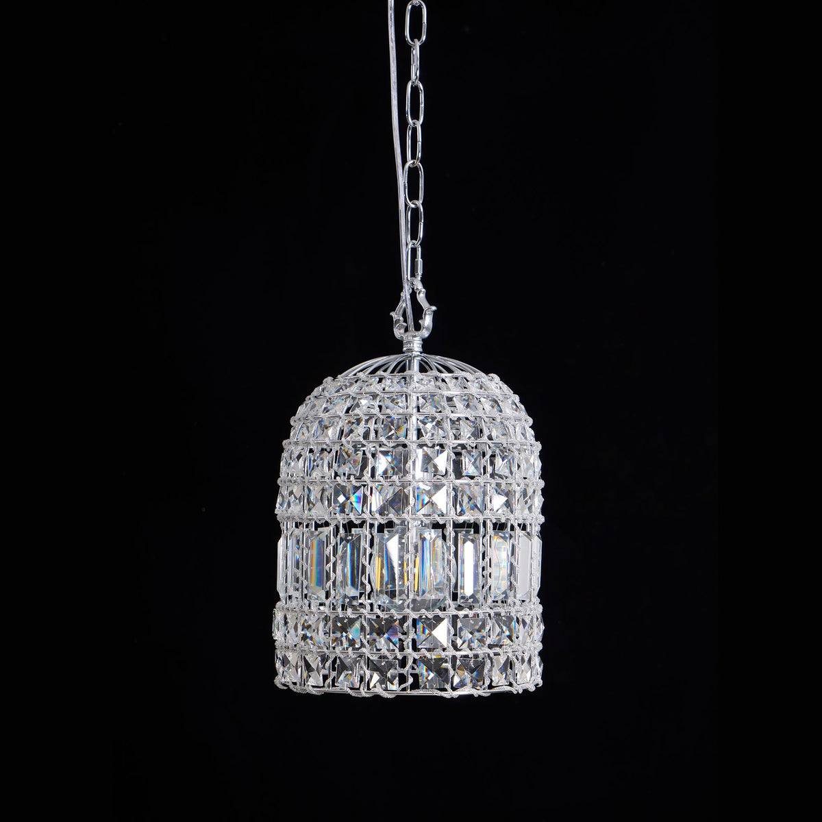 Blanca Crystal Pendant Lamp – Versailles-Inspired Crystal & Metal Pendant Light