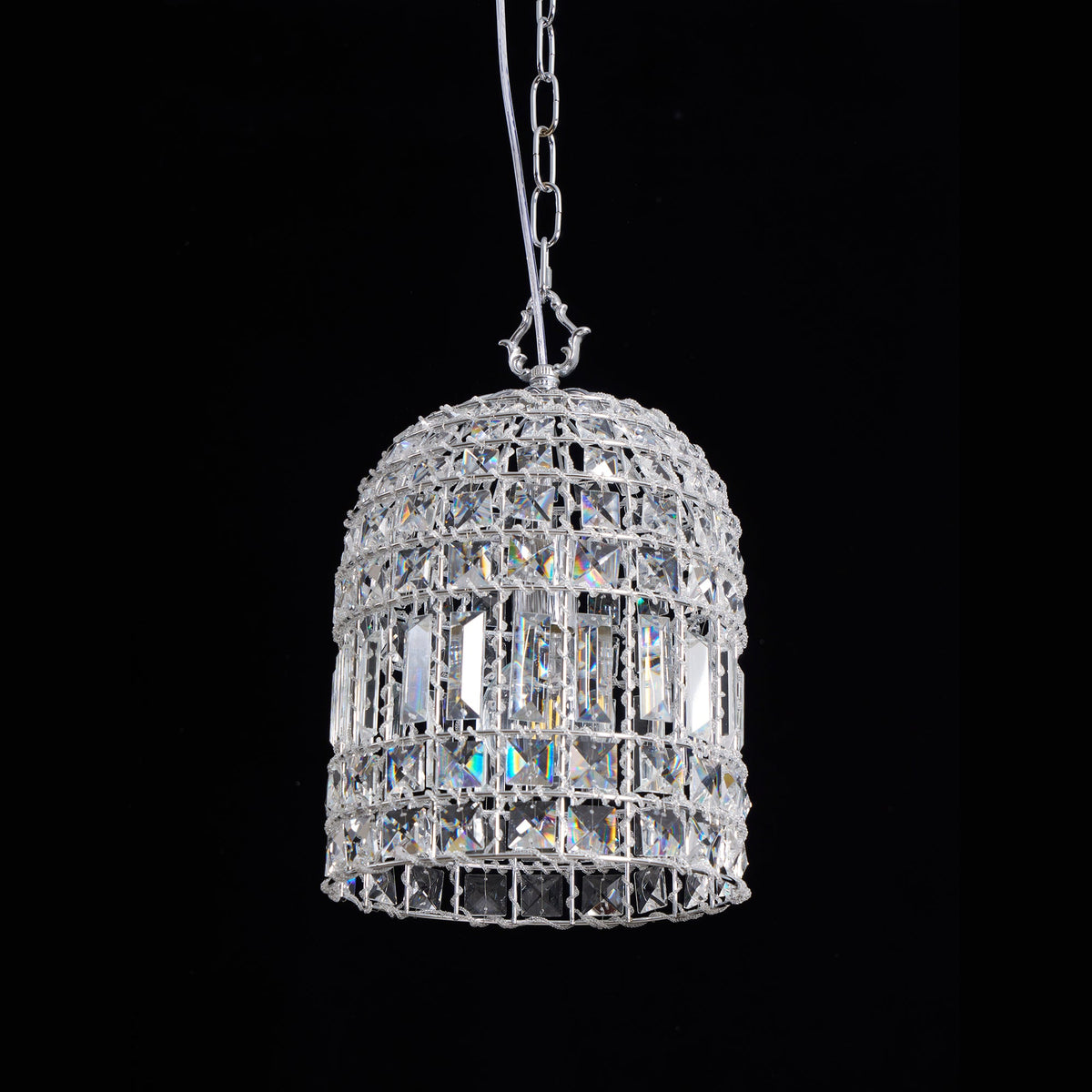 Blanca Crystal Pendant Lamp – Versailles-Inspired Crystal & Metal Pendant Light