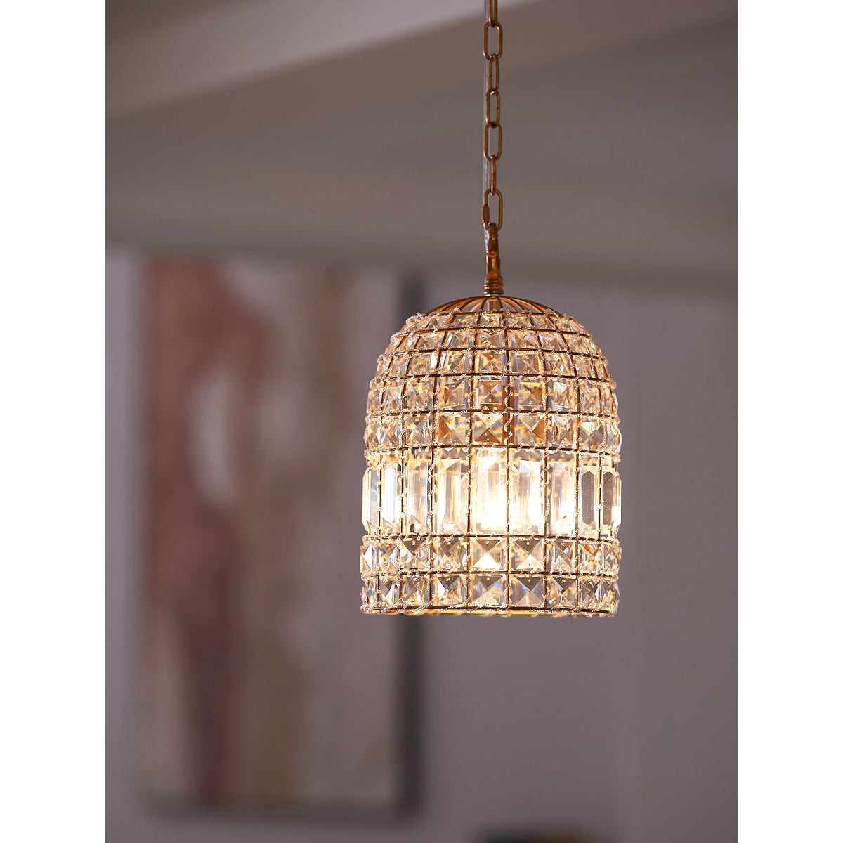 Blanca Crystal Pendant Lamp – Versailles-Inspired Crystal & Metal Pendant Light