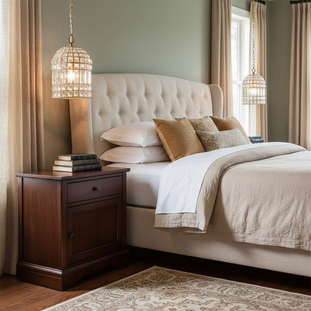 Blanca Crystal Pendant Lamp – Versailles-Inspired Crystal & Metal Pendant Light