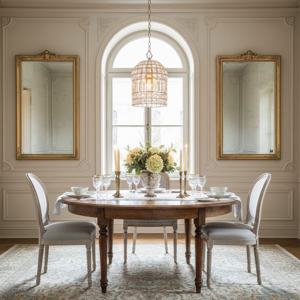 Blanca Crystal Pendant Lamp – Versailles-Inspired Crystal & Metal Pendant Light