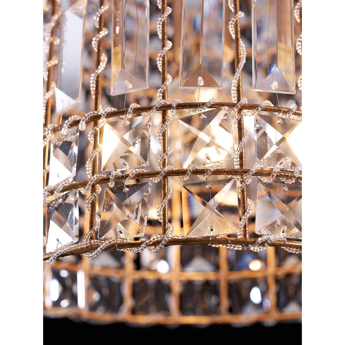 Blanca Crystal Pendant Lamp – Versailles-Inspired Crystal & Metal Pendant Light