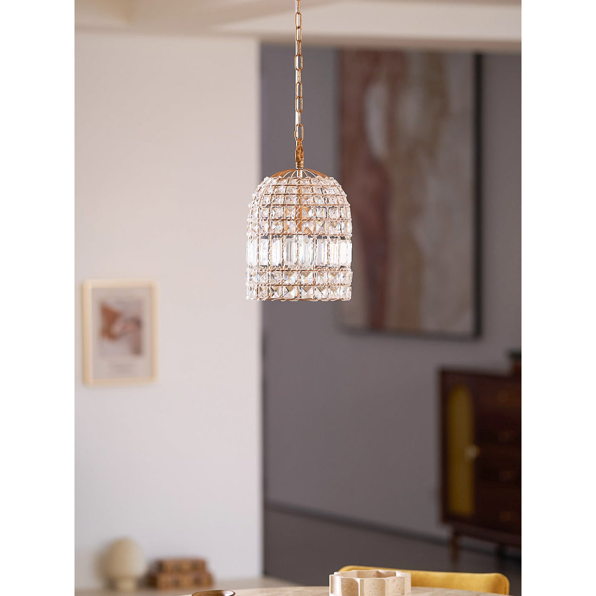 Blanca Crystal Pendant Lamp – Versailles-Inspired Crystal & Metal Pendant Light