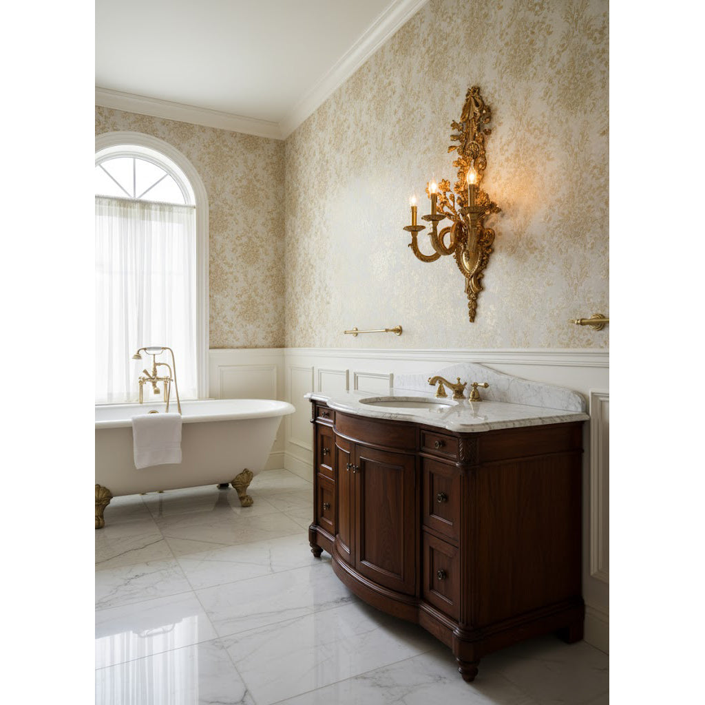 Blanche Brass Wall Lamp – Refined Multi-Head Vertical Brass Wall Sconce