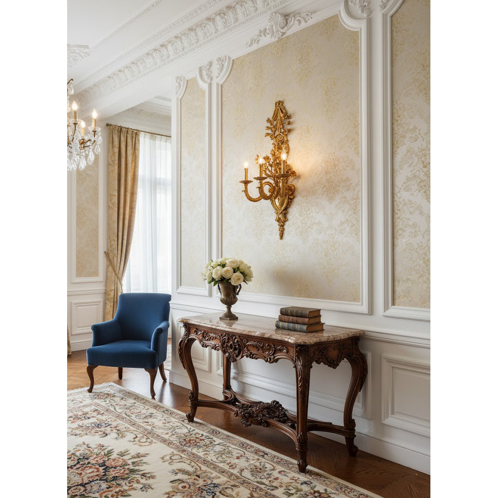 Blanche Brass Wall Lamp – Refined Multi-Head Vertical Brass Wall Sconce
