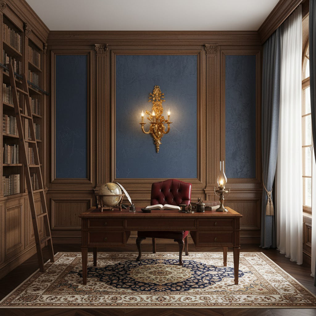 Blanche Brass Wall Lamp – Refined Multi-Head Vertical Brass Wall Sconce