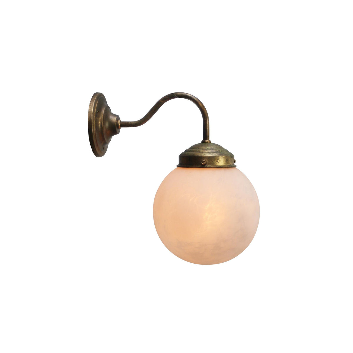 Bliss Alabaster Wall Lamp – Refined Antique Brass & Spanish Alabaster Wall Sconce