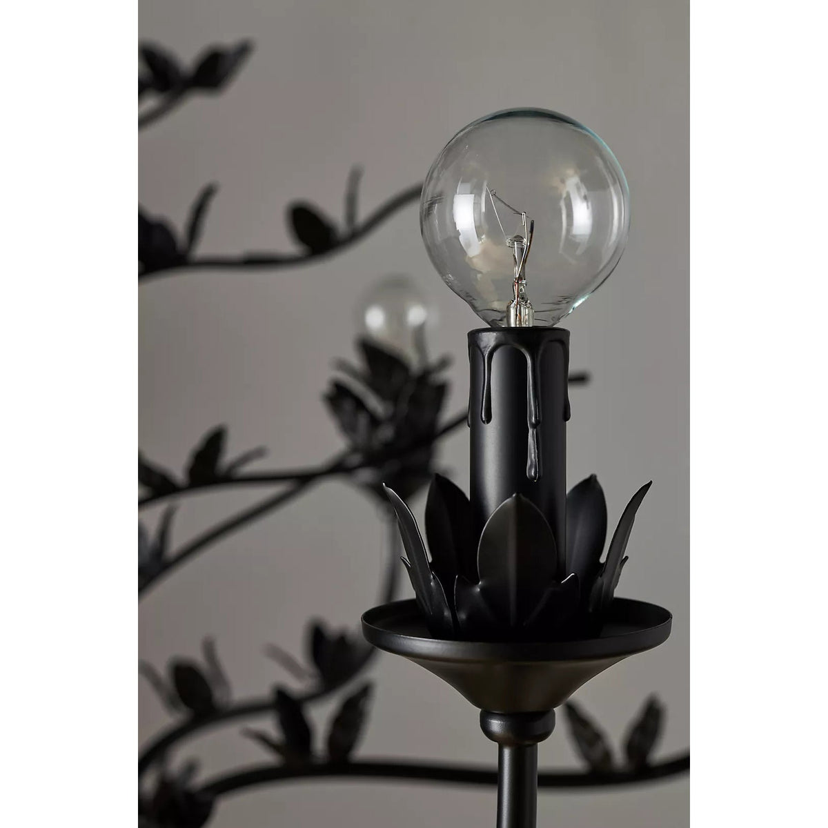 Blooming Chandelier – Handcrafted Botanical Iron & Candlestick Chandelier