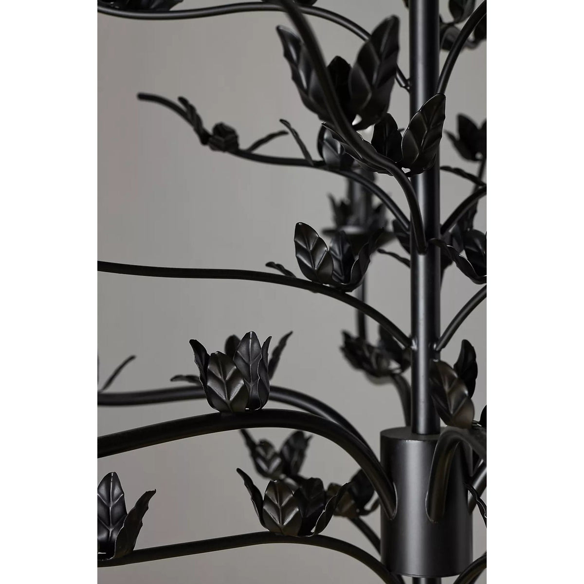 Blooming Chandelier – Handcrafted Botanical Iron & Candlestick Chandelier