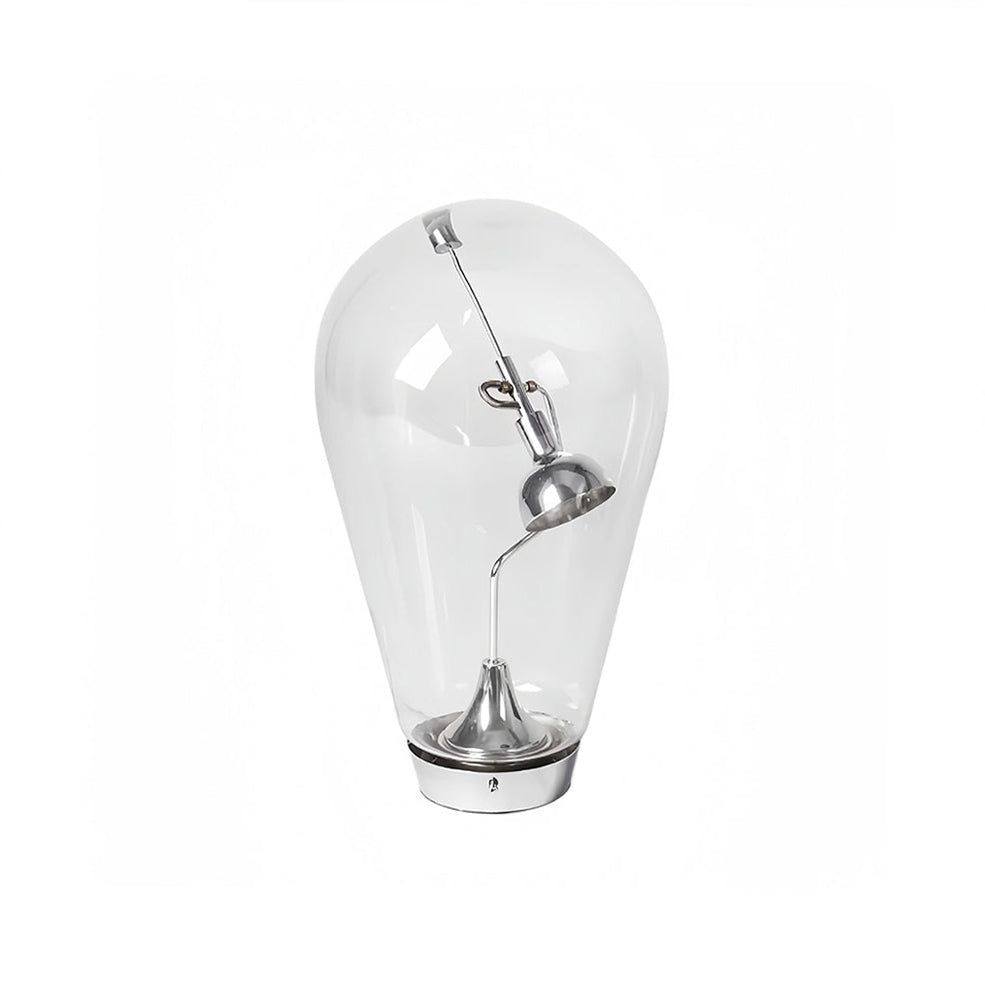 Blow Table Lamp – Industrial Blown Glass Bulb & Touch-Dimming Table Light