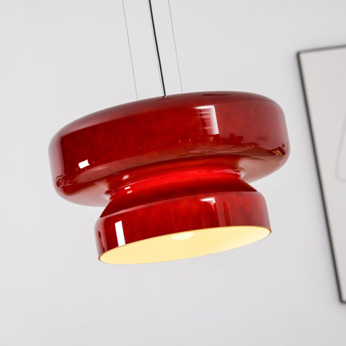 Bohemia Pendant Lamp – Dual-Volume Translucent Colored Glass Pendant Light
