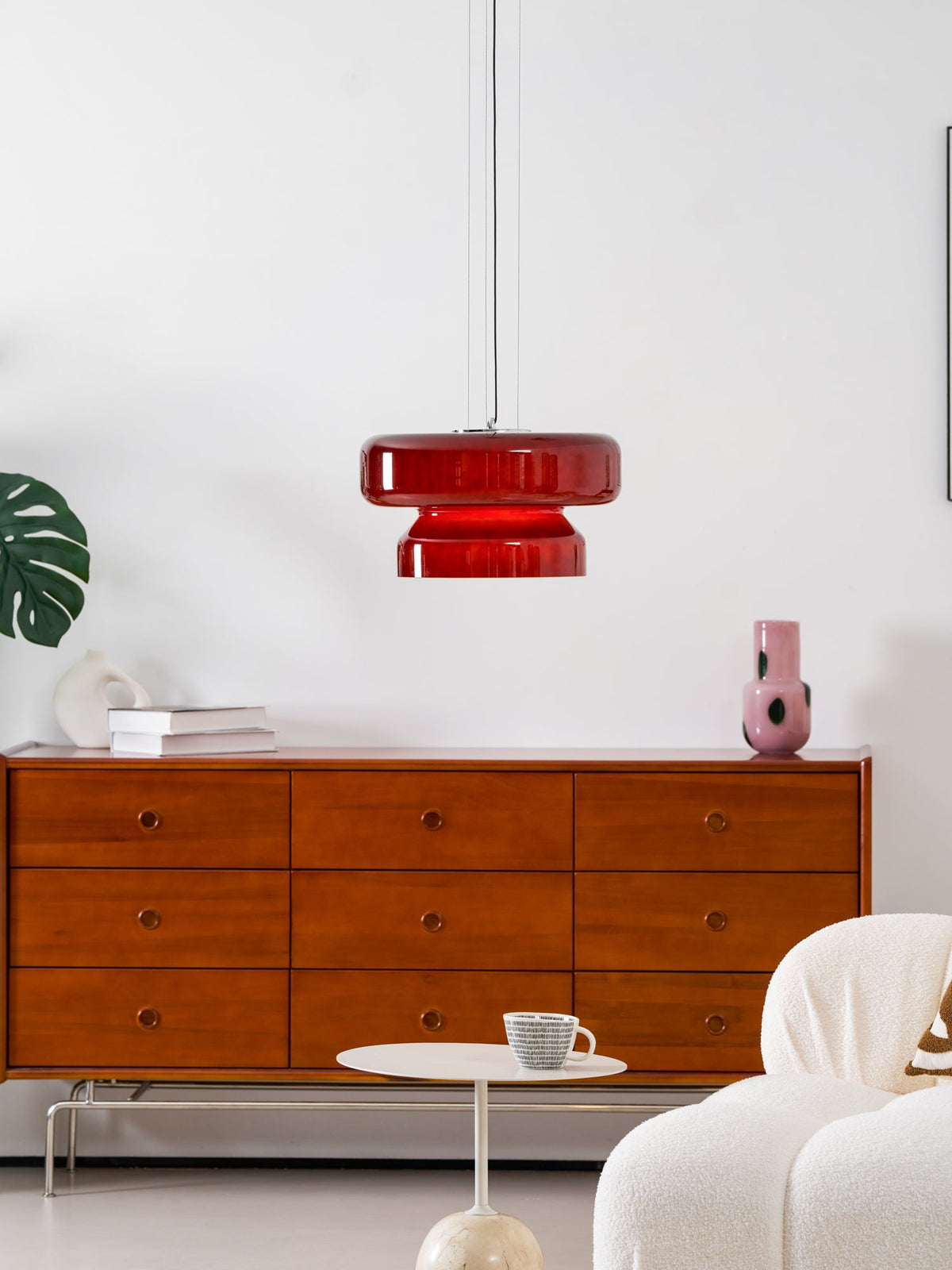 Bohemia Pendant Lamp – Dual-Volume Translucent Colored Glass Pendant Light