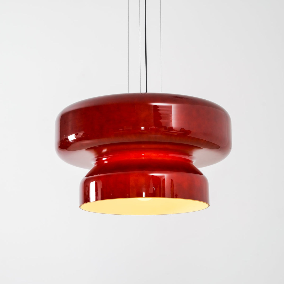 Bohemia Pendant Lamp – Dual-Volume Translucent Colored Glass Pendant Light
