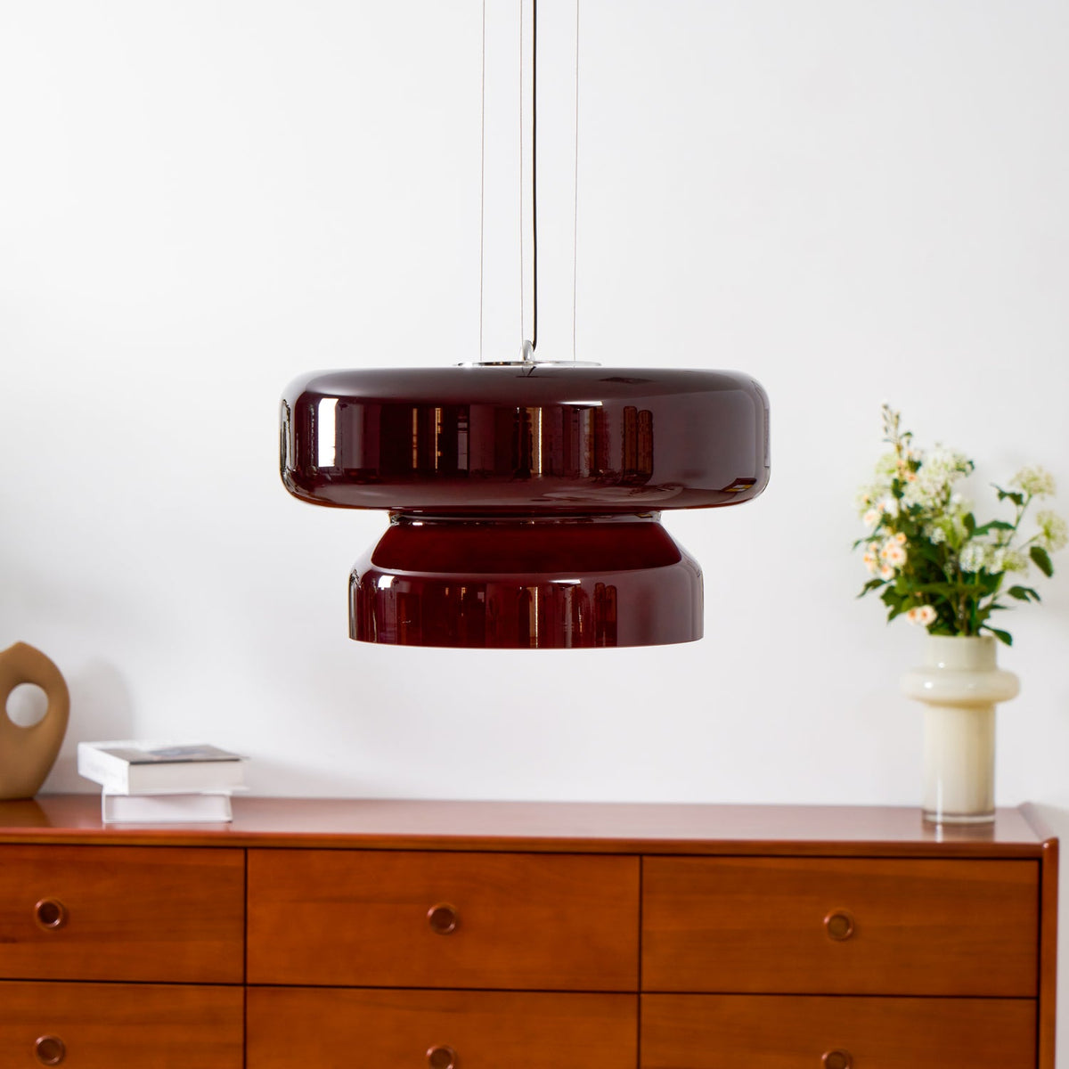 Bohemia Pendant Lamp – Dual-Volume Translucent Colored Glass Pendant Light