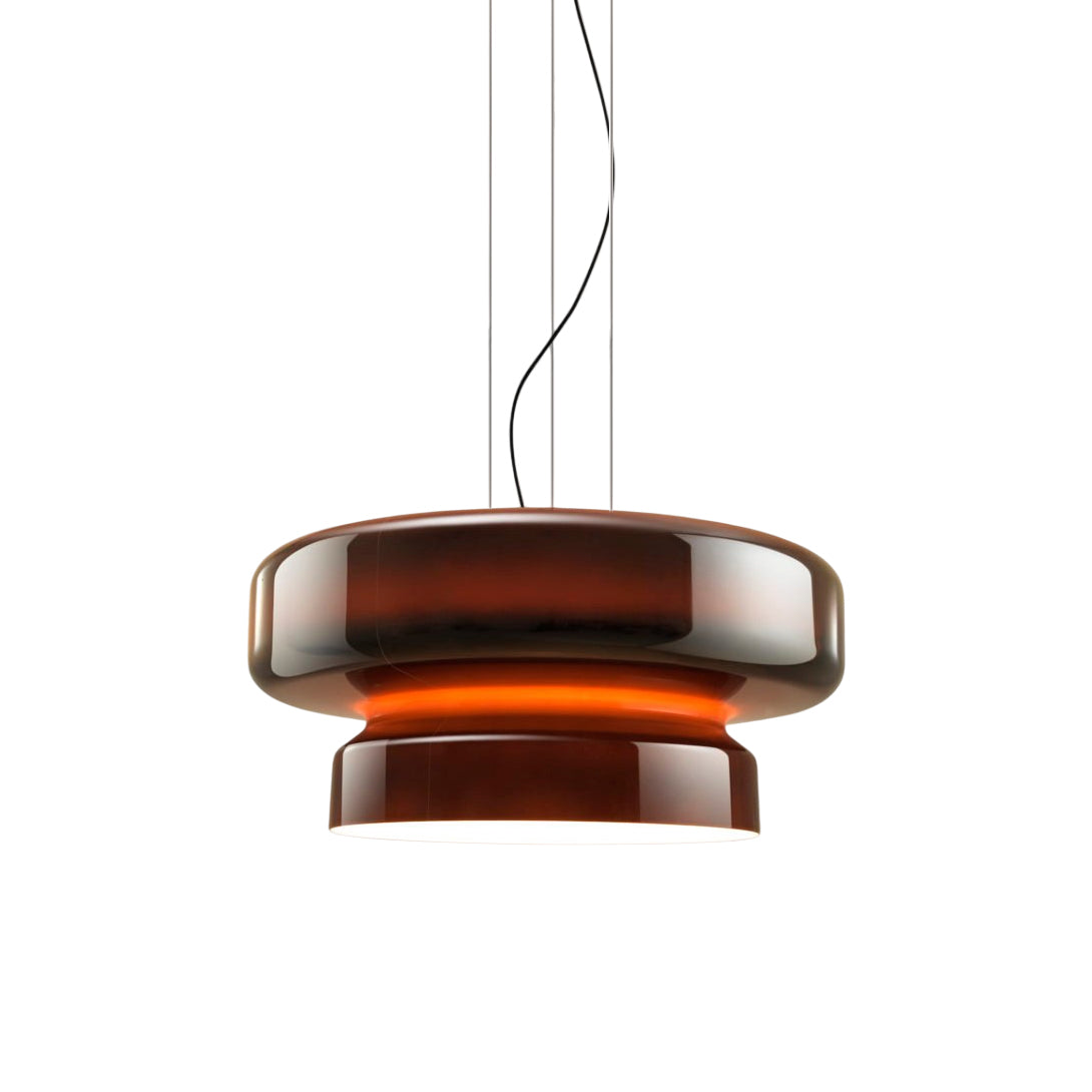 Bohemia Pendant Lamp – Dual-Volume Translucent Colored Glass Pendant Light
