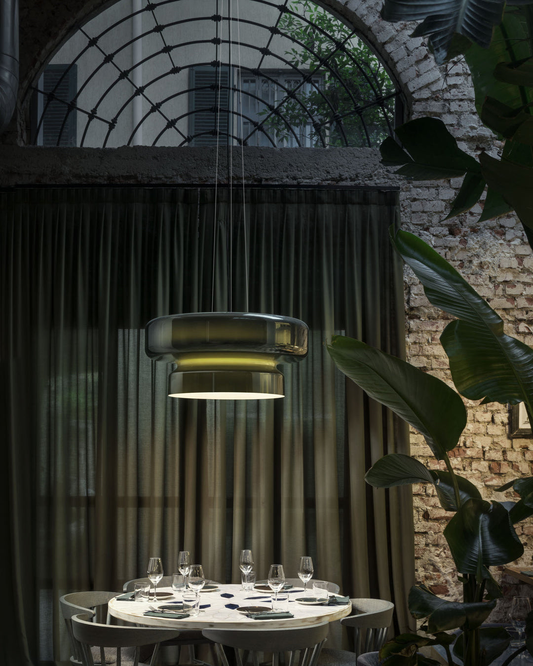 Bohemia Pendant Lamp – Dual-Volume Translucent Colored Glass Pendant Light