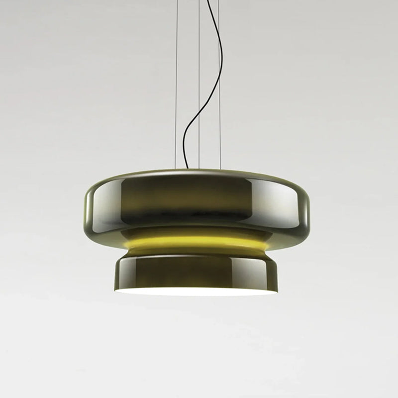 Bohemia Pendant Lamp – Dual-Volume Translucent Colored Glass Pendant Light