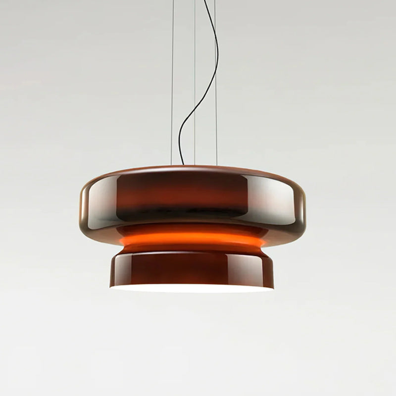 Bohemia Pendant Lamp – Dual-Volume Translucent Colored Glass Pendant Light