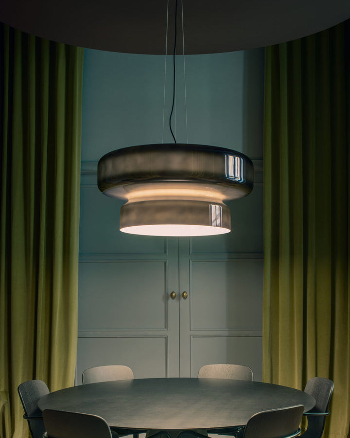 Bohemia Pendant Lamp – Dual-Volume Translucent Colored Glass Pendant Light