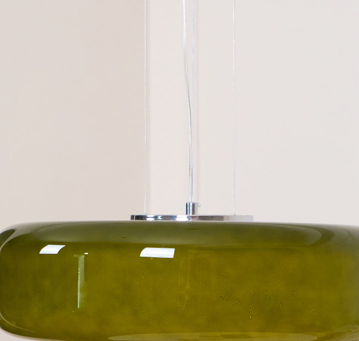 Bohemia Pendant Lamp – Dual-Volume Translucent Colored Glass Pendant Light