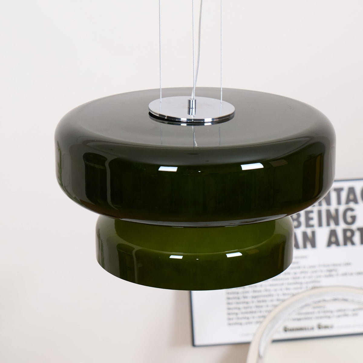 Bohemia Pendant Lamp – Dual-Volume Translucent Colored Glass Pendant Light