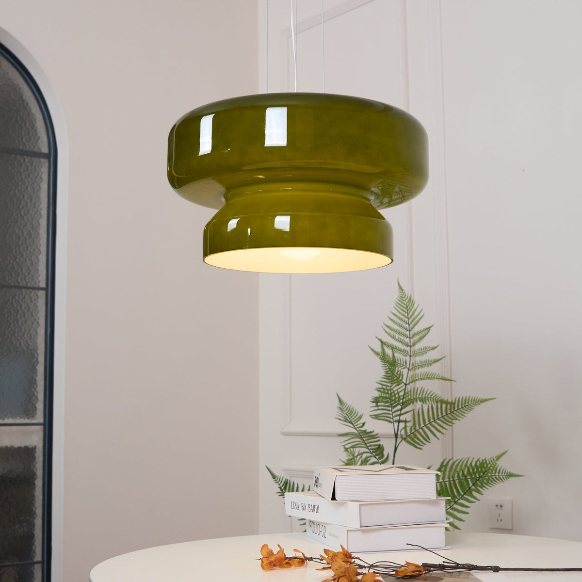 Bohemia Pendant Lamp – Dual-Volume Translucent Colored Glass Pendant Light