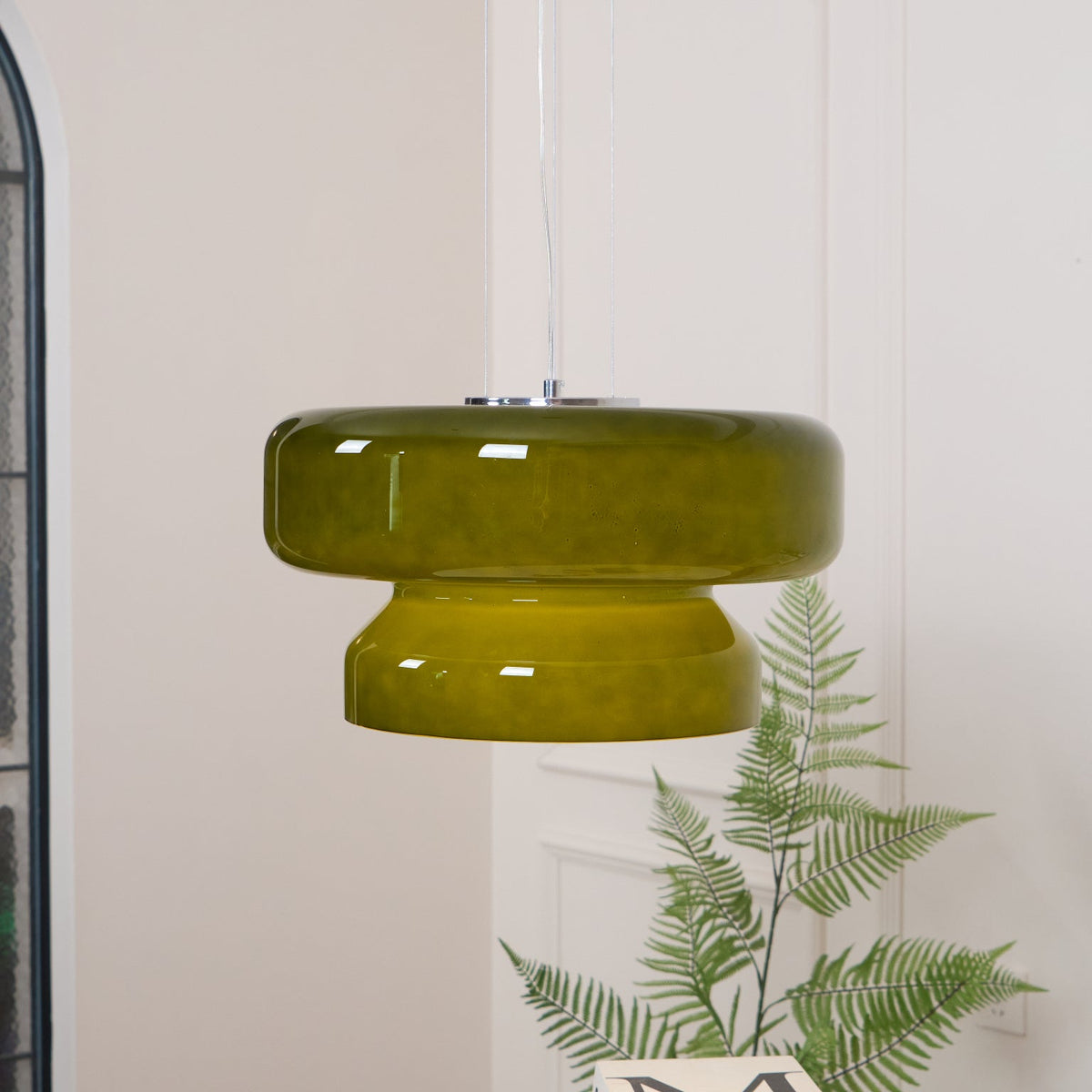 Bohemia Pendant Lamp – Dual-Volume Translucent Colored Glass Pendant Light