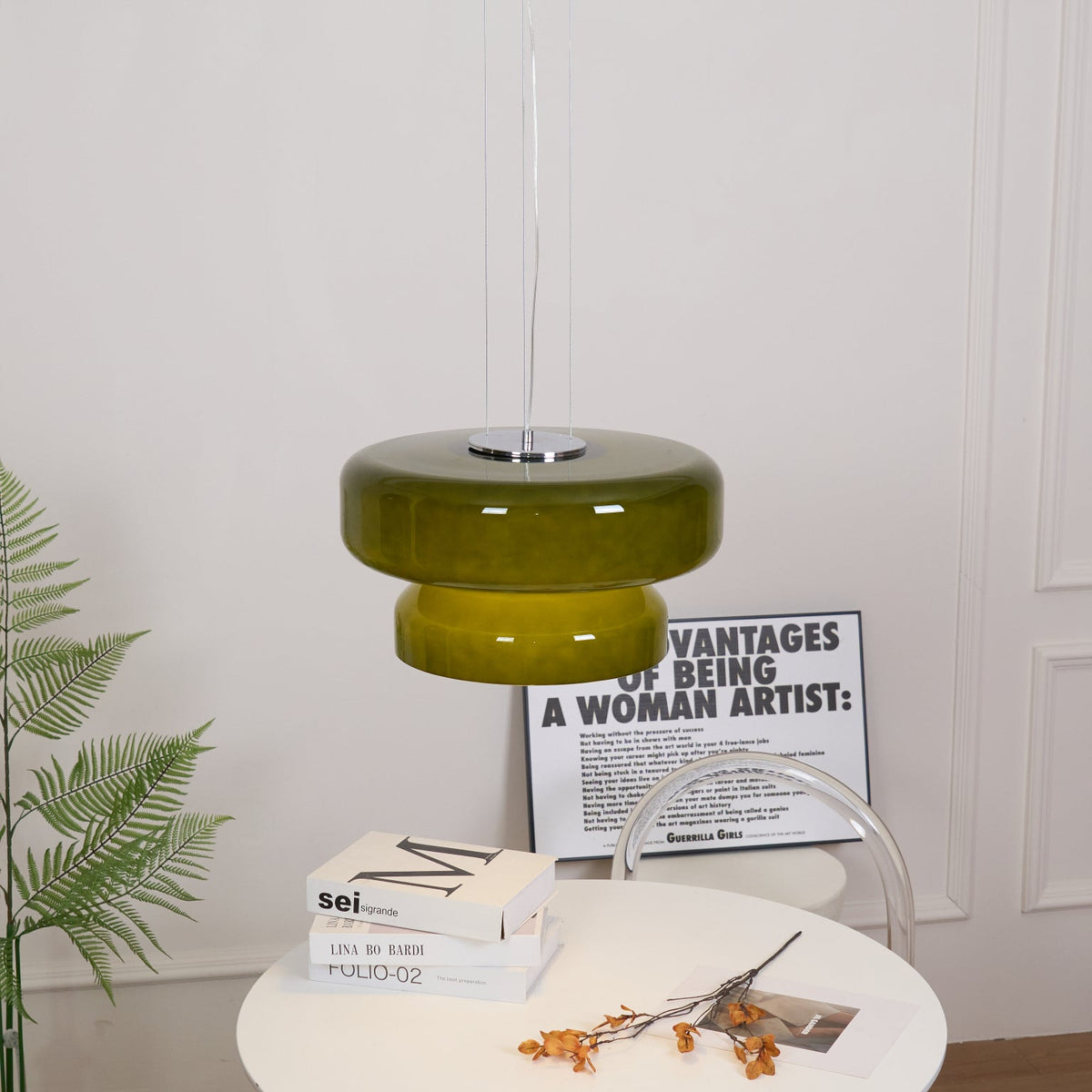Bohemia Pendant Lamp – Dual-Volume Translucent Colored Glass Pendant Light