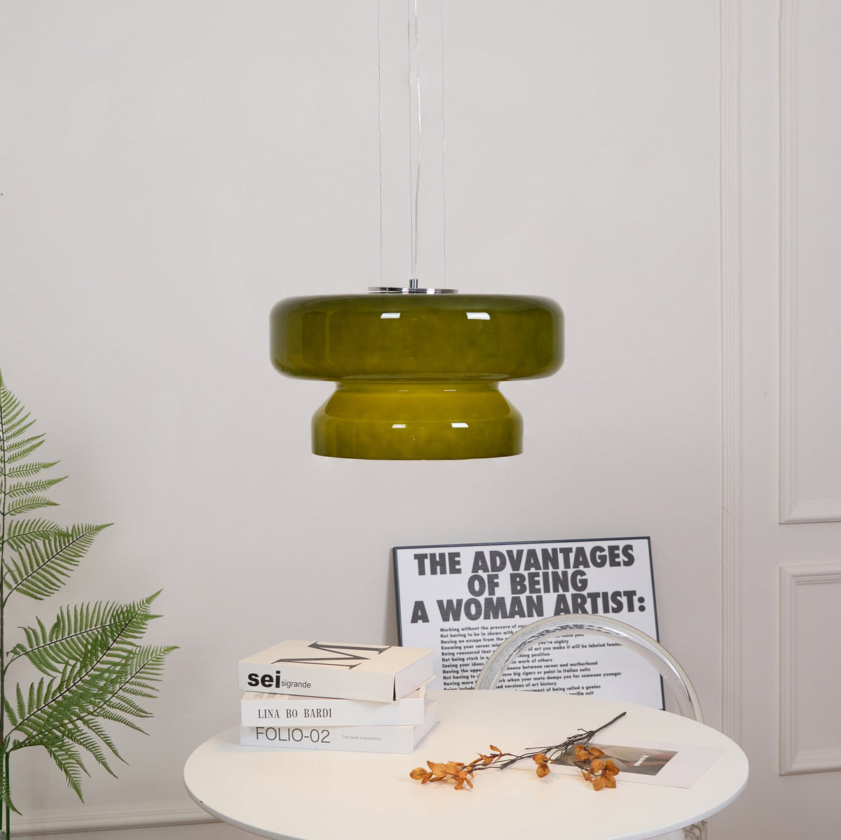 Bohemia Pendant Lamp – Dual-Volume Translucent Colored Glass Pendant Light