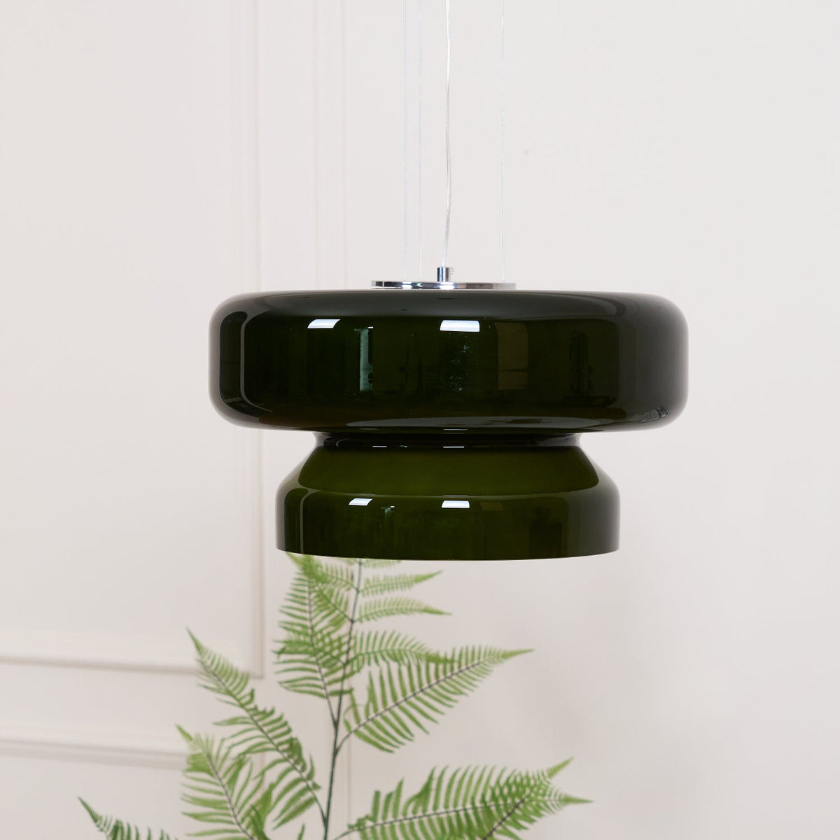 Bohemia Pendant Lamp – Dual-Volume Translucent Colored Glass Pendant Light