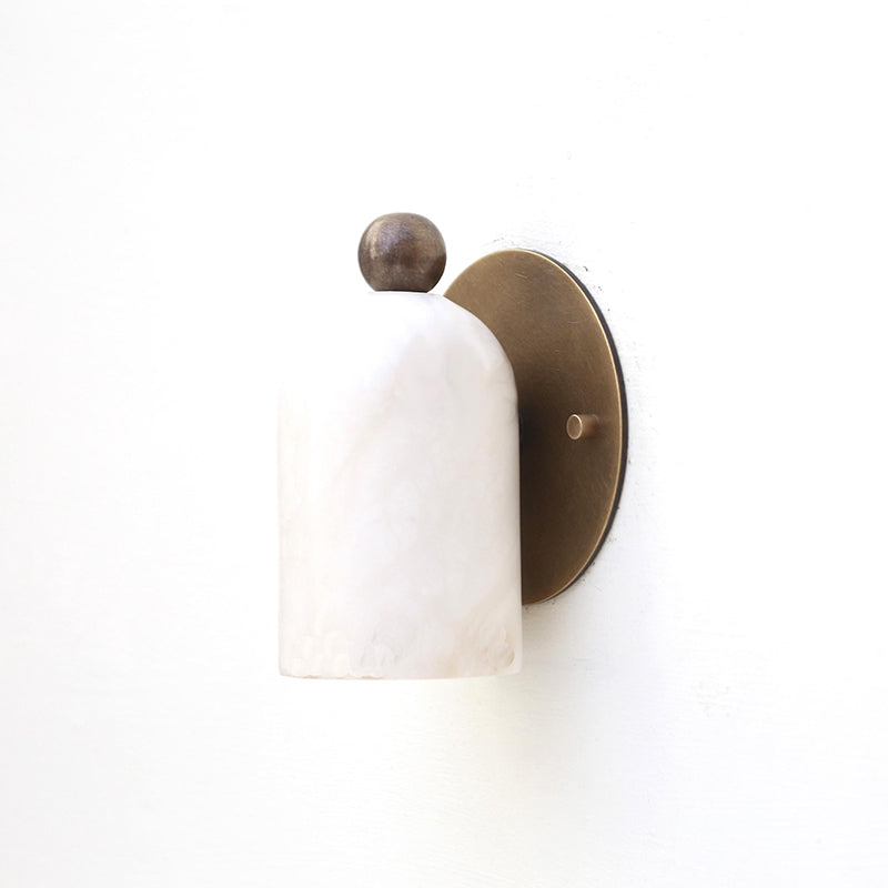 Bombelles Alabaster Wall Lamp – Sculptural Natural Alabaster & Metal Wall Sconce