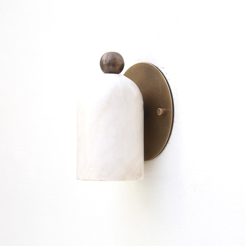 Bombelles Alabaster Wall Lamp – Sculptural Natural Alabaster & Metal Wall Sconce