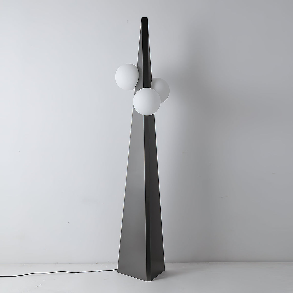 Bonhomme Floor Lamp – Human-Scale Artisanal Glass & Iron Statement Floor Light