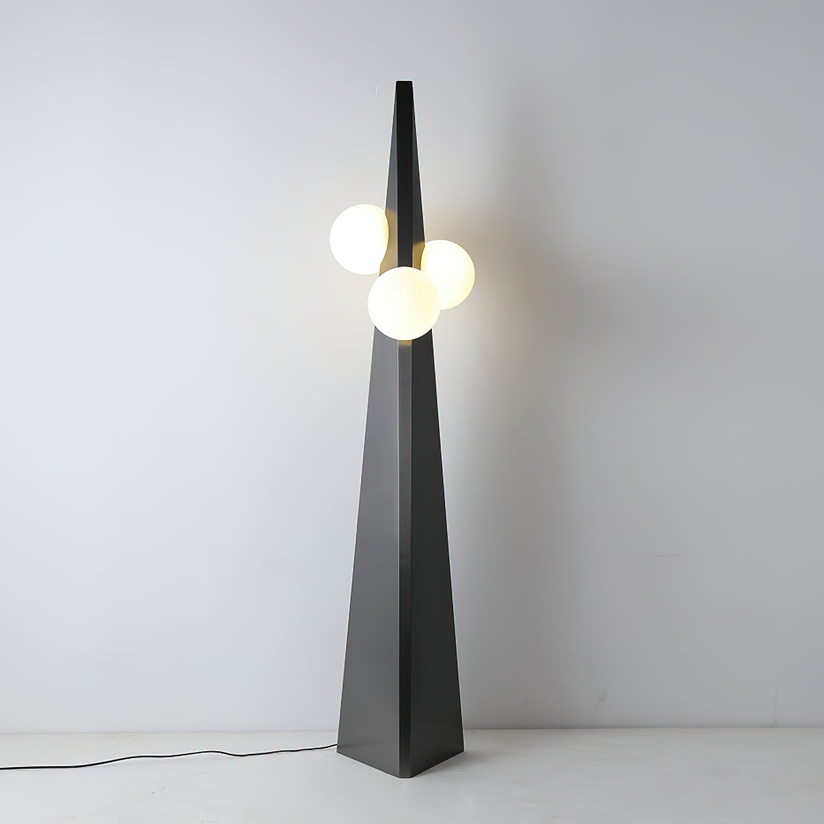 Bonhomme Floor Lamp – Human-Scale Artisanal Glass & Iron Statement Floor Light